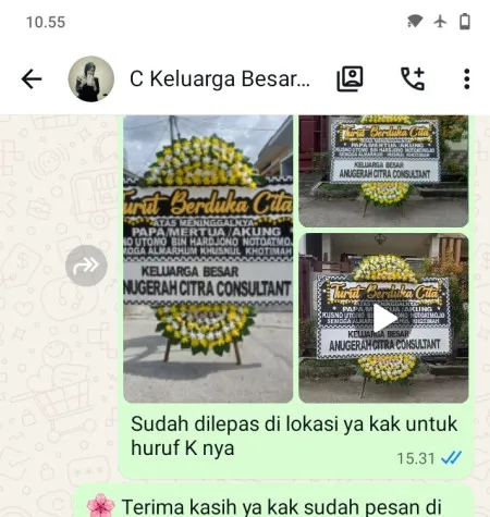 Pengiriman Papan Bunga Duka Pendem Ngaringan